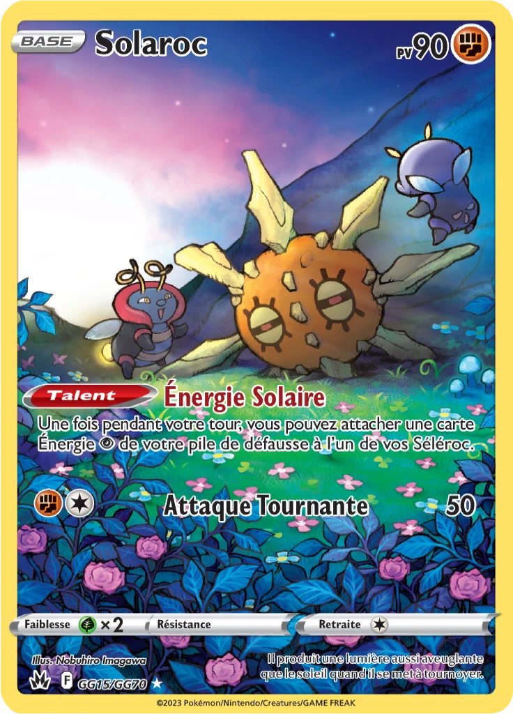Carte Pokémon Solaroc de l'extension Zénith Suprême