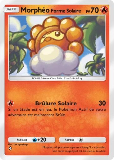 Carte Pokémon Morphéo Forme Solaire de l'extension Aura Palpitante