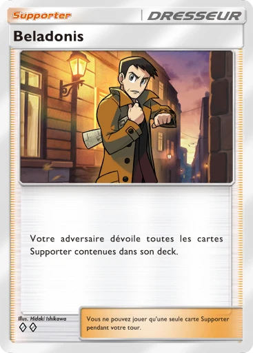 Carte Pokémon Beladonis de l'extension Crise Interdimensionnelle