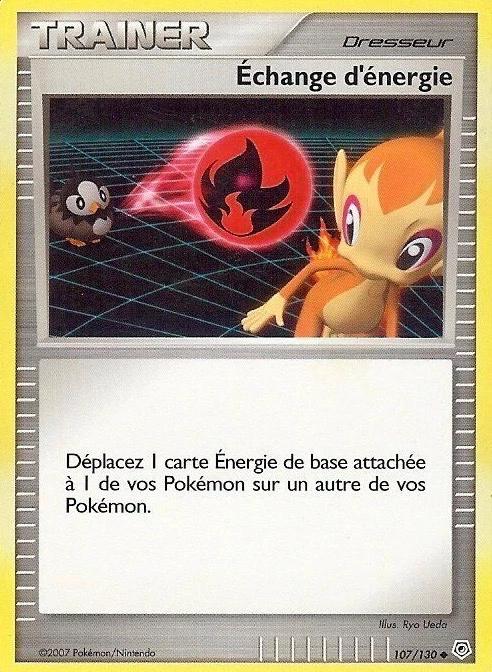 Carte Pokémon Échange d'énergie de l'extension Diamant & Perle