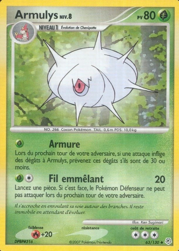Carte Pokémon Armulys de l'extension Diamant & Perle