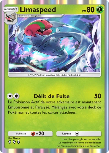 Carte Pokémon Limaspeed de l'extension Domination Céleste