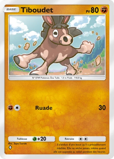 Carte Pokémon Tiboudet de l'extension Gardiens Astraux
