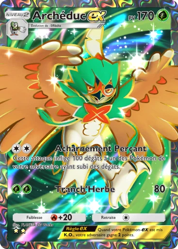 Carte Pokémon Archéduc-ex de l'extension Gardiens Astraux