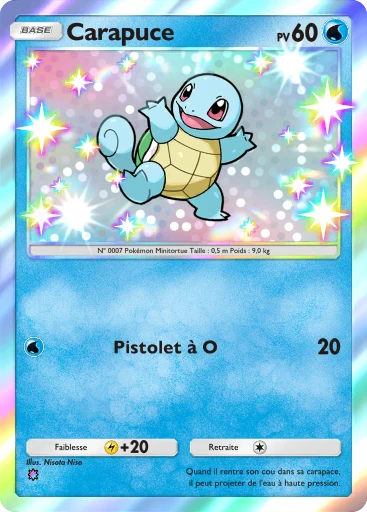Carte Pokémon Carapuce de l'extension Gardiens Astraux