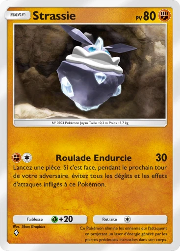 Carte Pokémon Strassie de l'extension La Clairière d'Évoli