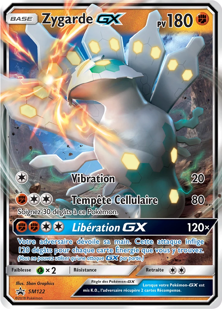 Carte Pokémon Zygarde GX de l'extension Promo SM