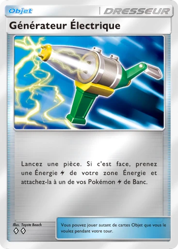 Carte Pokémon Générateur Électrique de l'extension Booster de Luxe Méga
