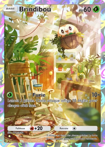 Carte Pokémon Brindibou de l'extension Crise Interdimensionnelle