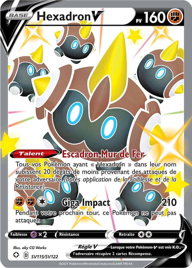 Carte Pokémon Hexadron V de l'extension Destinées Radieuses
