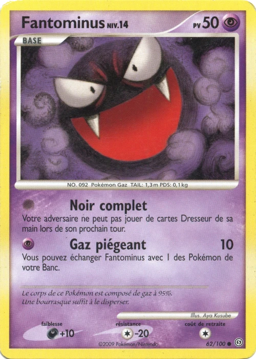 Carte Pokémon Fantominus de l'extension Tempête