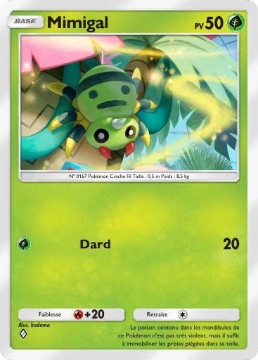 Carte Pokémon Mimigal de l'extension Embrasement Écarlate