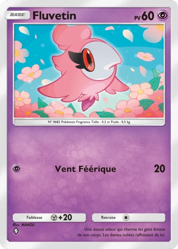 Carte Pokémon Fluvetin de l'extension Méga-Ascension