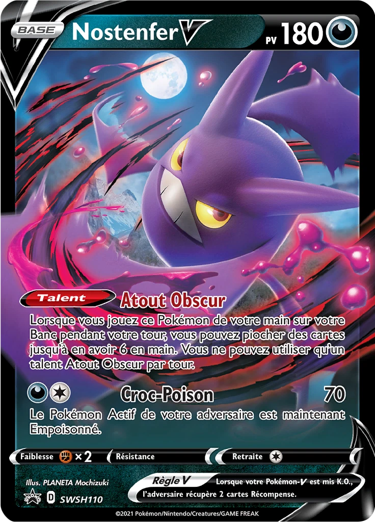 Carte Pokémon Nostenfer V de l'extension Promo SWSH