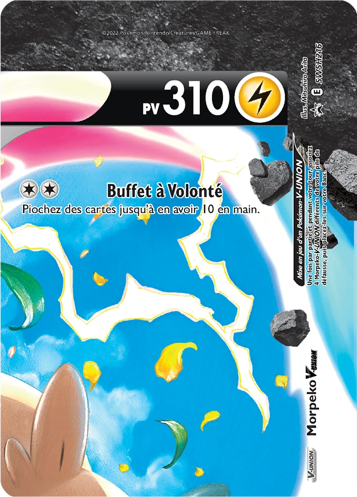 Carte Pokémon Morpeko V-UNION de l'extension Promo SWSH
