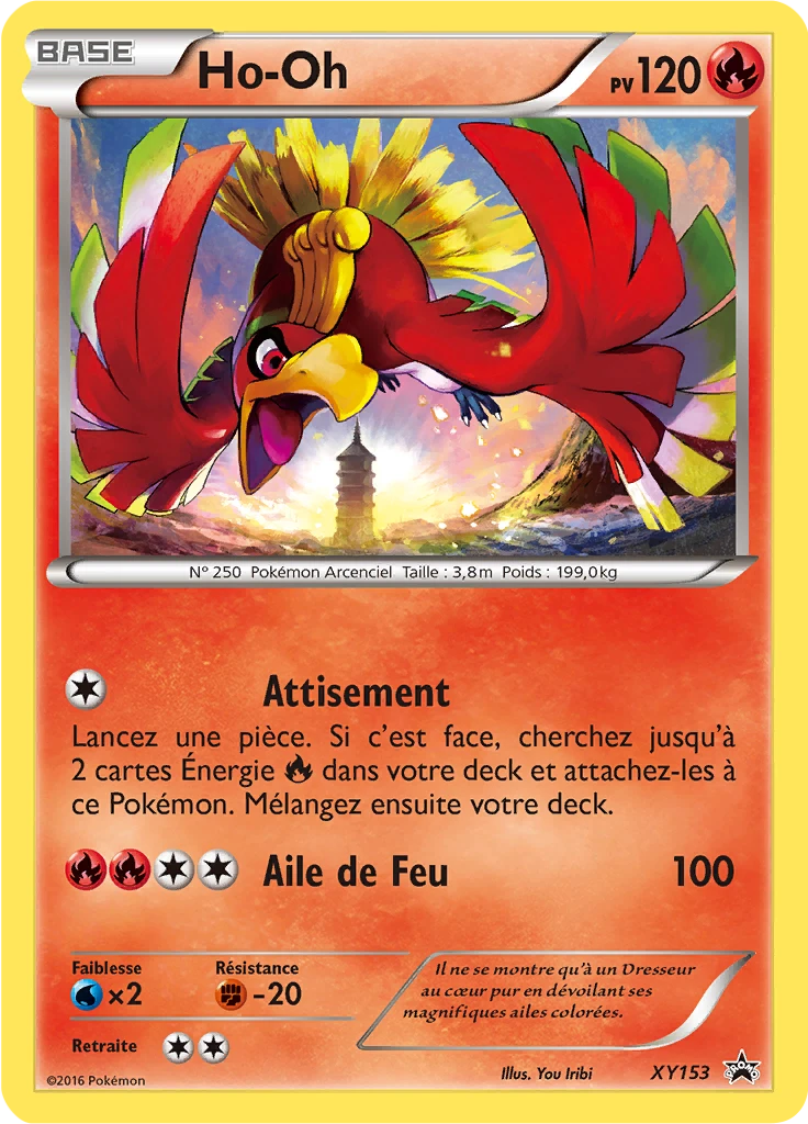 Carte Pokémon Ho-Oh de l'extension Promo XY