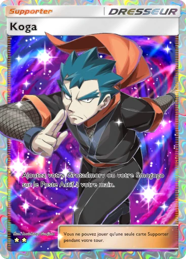 Carte Pokémon Koga de l'extension Puissance Génétique