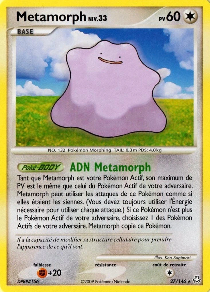 Carte Pokémon Métamorph de l'extension Éveil des Légendes