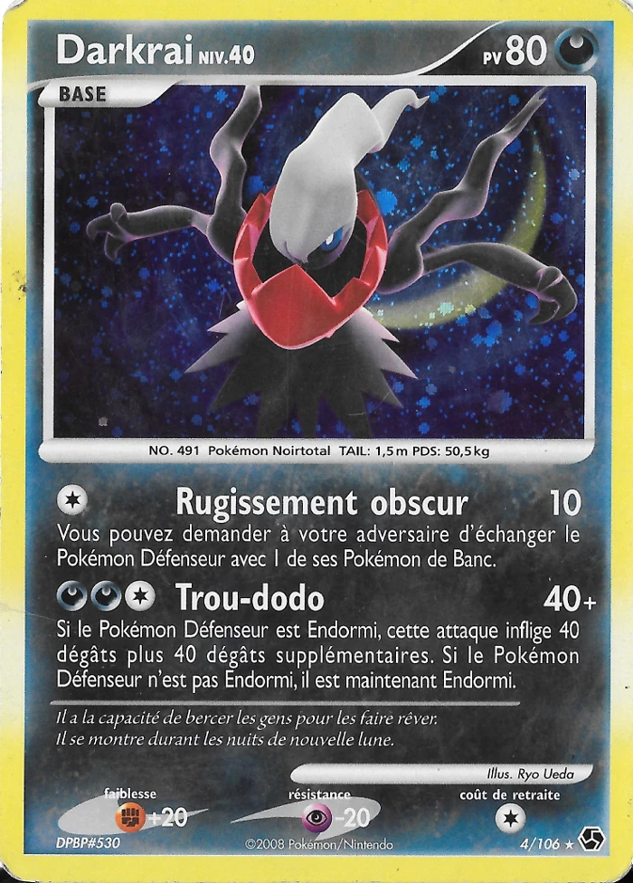 Carte Pokémon Darkrai de l'extension Duels au Sommets