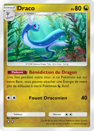 Carte Pokémon Draco de l'extension Domination Céleste