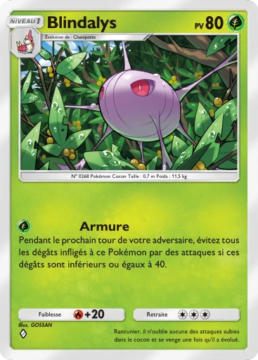 Carte Pokémon Blindalys de l'extension Méga-Ascension