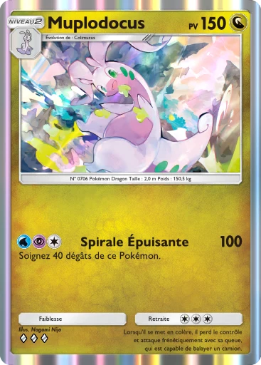 Carte Pokémon Muplodocus de l'extension Méga-Ascension