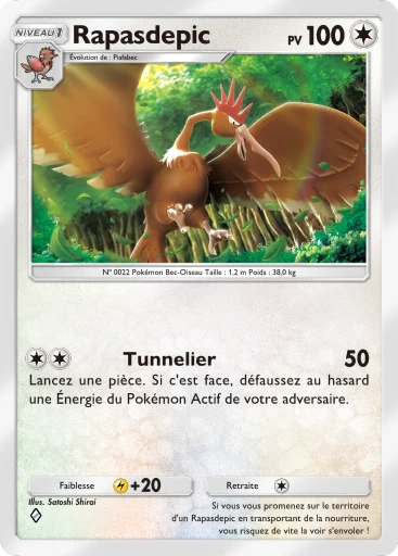 Carte Pokémon Rapasdepic de l'extension Puissance Génétique