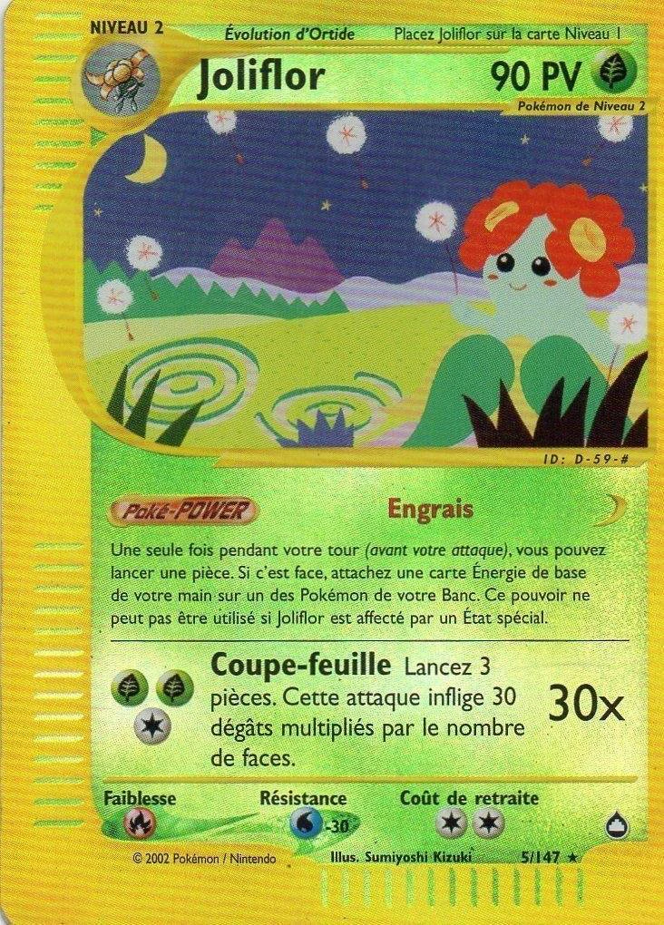 Carte Pokémon Joliflor de l'extension Aquapolis