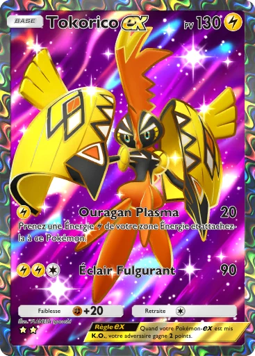 Carte Pokémon Tokorico-ex de l'extension Crise Interdimensionnelle