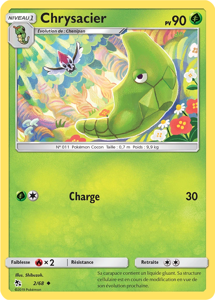 Carte Pokémon Chrysacier de l'extension Destinées Occultes