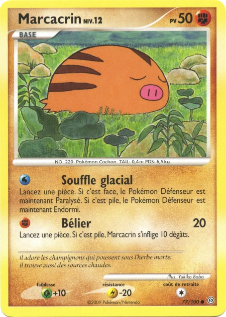 Carte Pokémon Marcacrin de l'extension Tempête