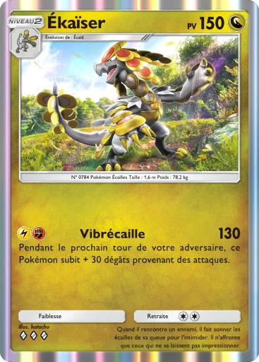 Carte Pokémon Ékaïser de l'extension Gardiens Astraux