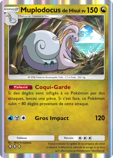Carte Pokémon Muplodocus de Hisui de l'extension Jours Heureux