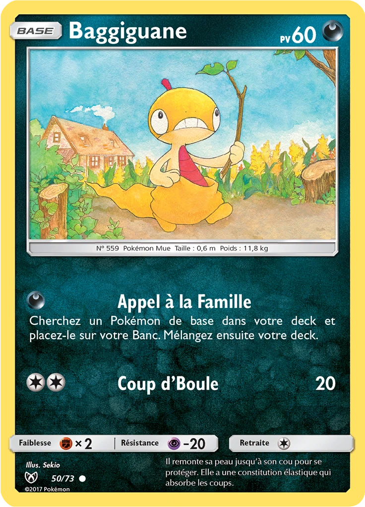 Carte Pokémon Baggiguane de l'extension Légendes Brillantes