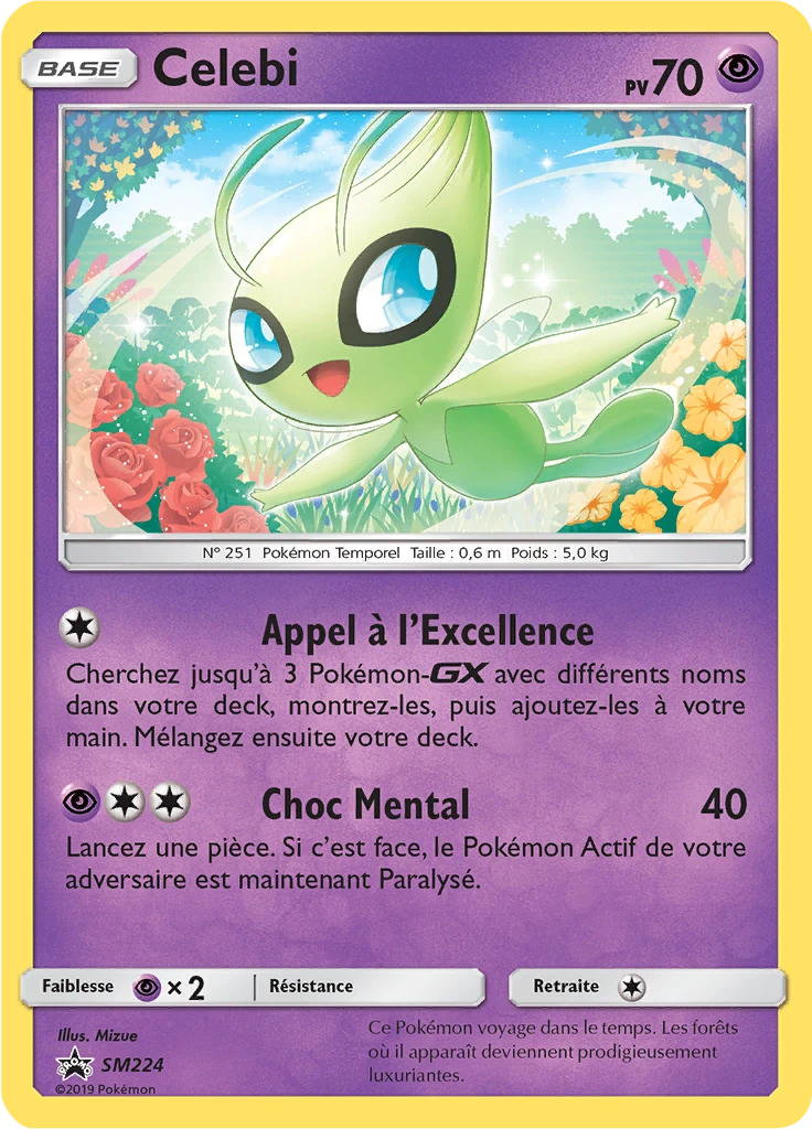 Carte Pokémon Celebi de l'extension Promo SM