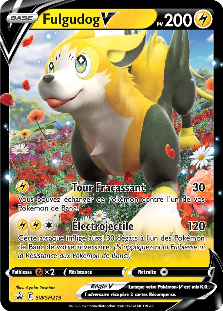 Carte Pokémon Fulgudog V de l'extension Promo SWSH