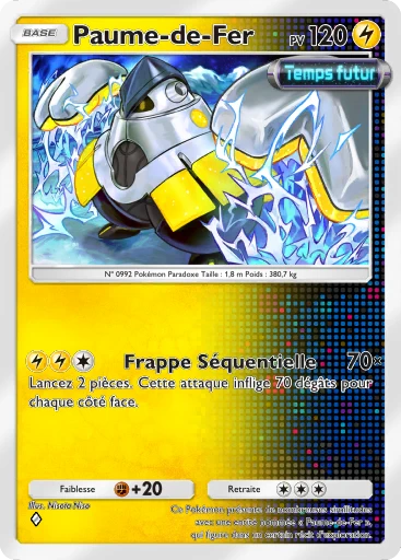Carte Pokémon Paume-de-Fer de l'extension Propulsion Paradoxe