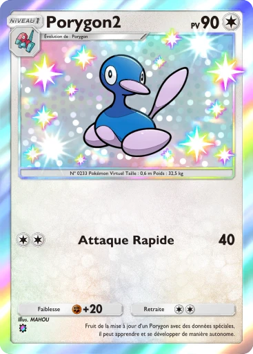Carte Pokémon Porygon2 de l'extension Aura Palpitante