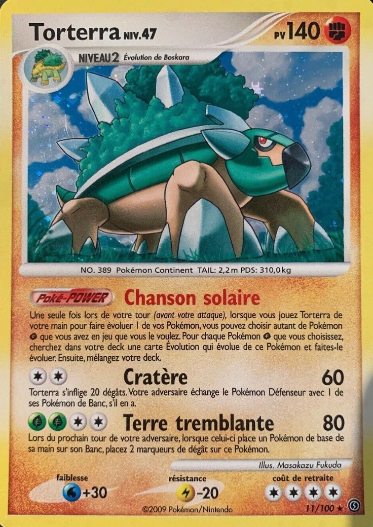 Carte Pokémon Torterra de l'extension Tempête