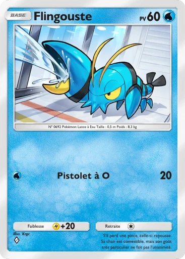 Carte Pokémon Flingouste de l'extension Embrasement Écarlate