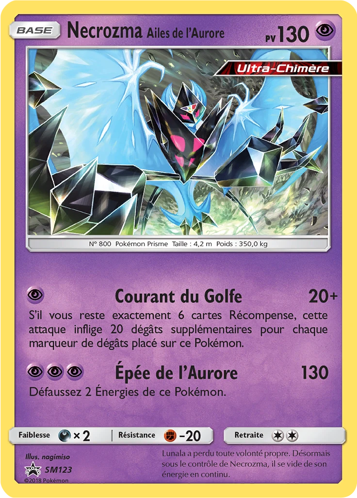 Carte Pokémon Necrozma Ailes de l’Aurore de l'extension Promo SM