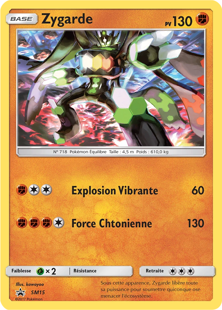 Carte Pokémon Zygarde de l'extension Promo SM