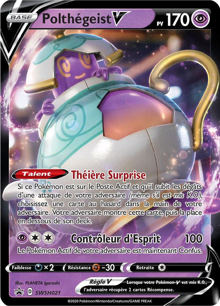 Carte Pokémon Polthégeist V de l'extension Promo SWSH