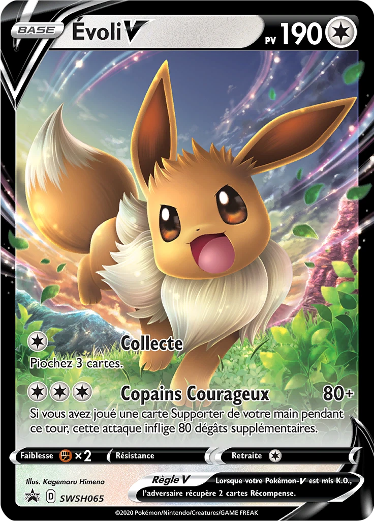 Carte Pokémon Évoli V de l'extension Promo SWSH