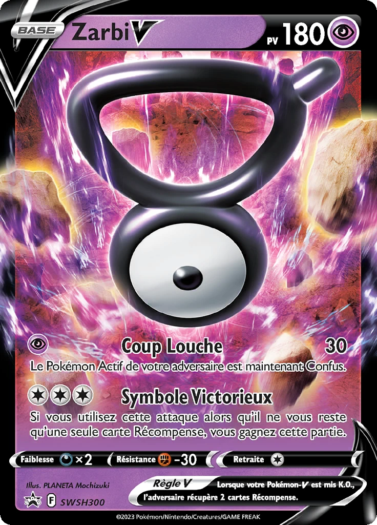 Carte Pokémon Zarbi V de l'extension Promo SWSH