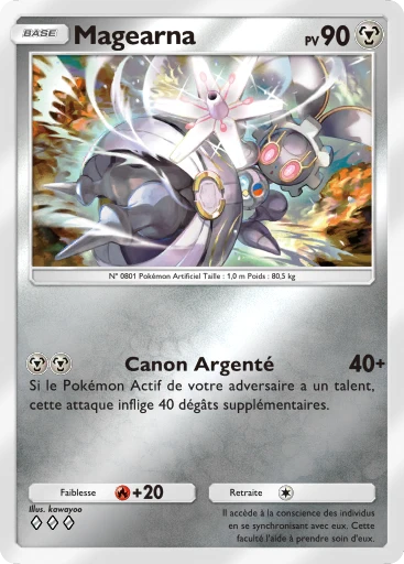 Carte Pokémon Magearna de l'extension Booster de Luxe ex