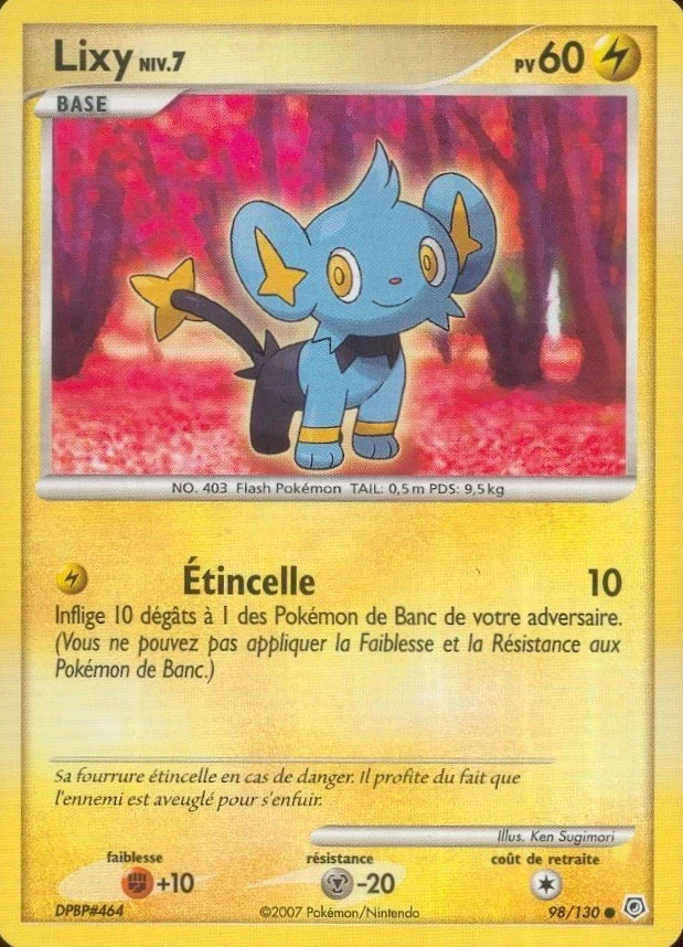 Carte Pokémon Lixy de l'extension Diamant & Perle