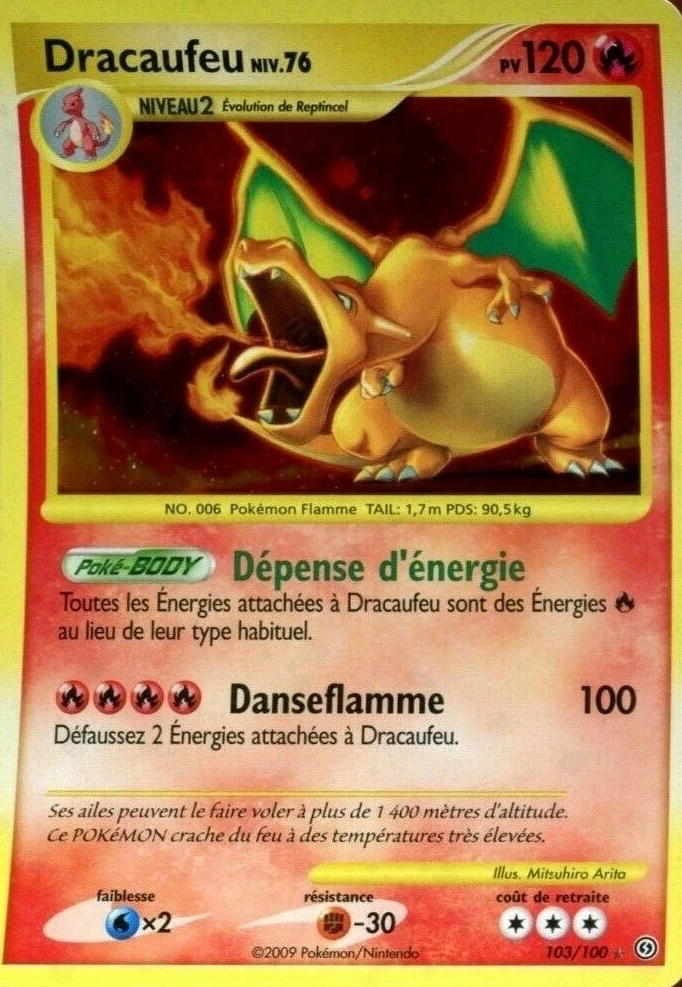 Carte Pokémon Dracaufeu de l'extension Tempête