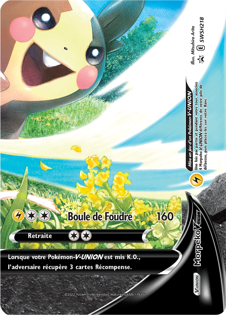 Carte Pokémon Morpeko V-UNION de l'extension Promo SWSH