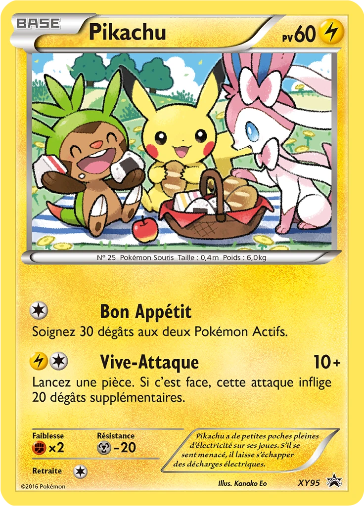 Carte Pokémon Pikachu de l'extension Promo XY